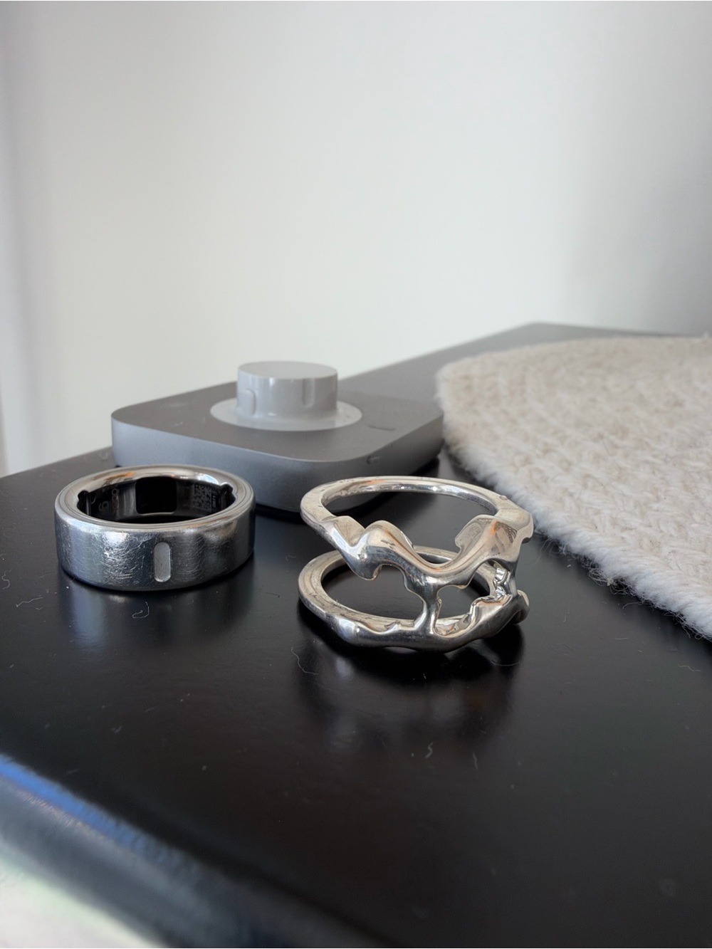 Silver Oura Ring 4, Size 9